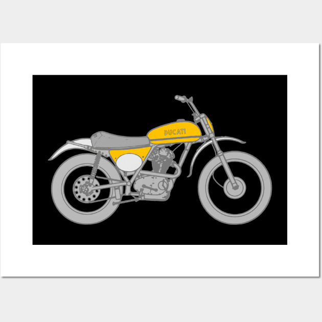 Ducati Single Wall Art by Toby Wilkinson